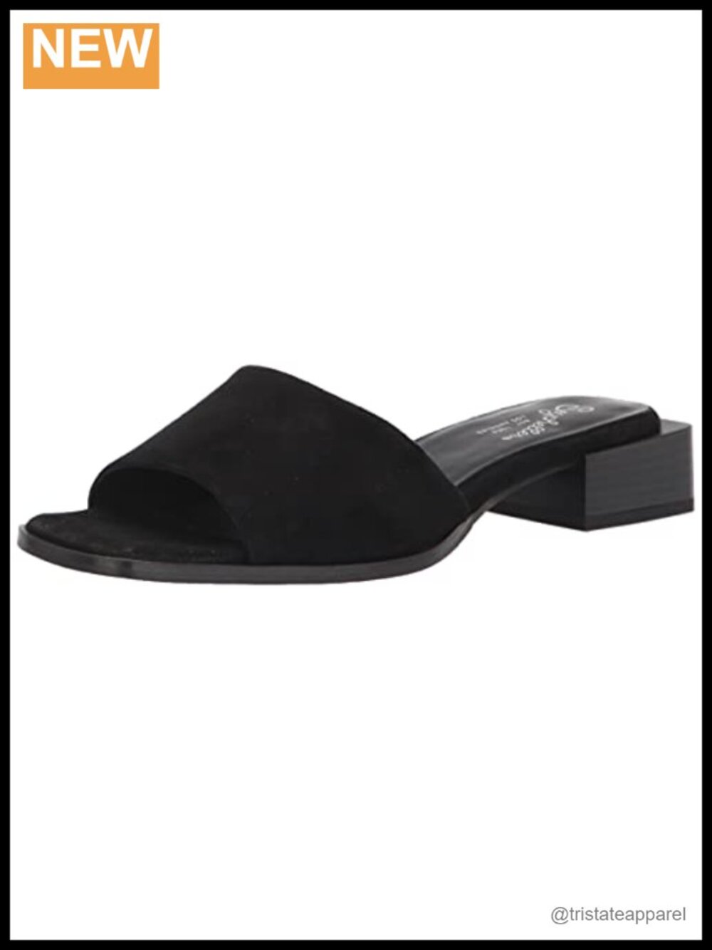 Women's Low Heeled Block Sandal With Ankle Strap Leather Padded Insole